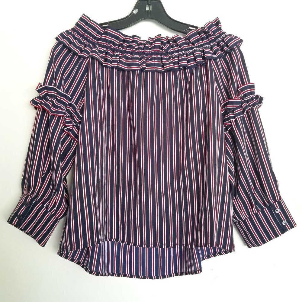 Collective Concepts Off The Shoulder Ruffle Top Sm
